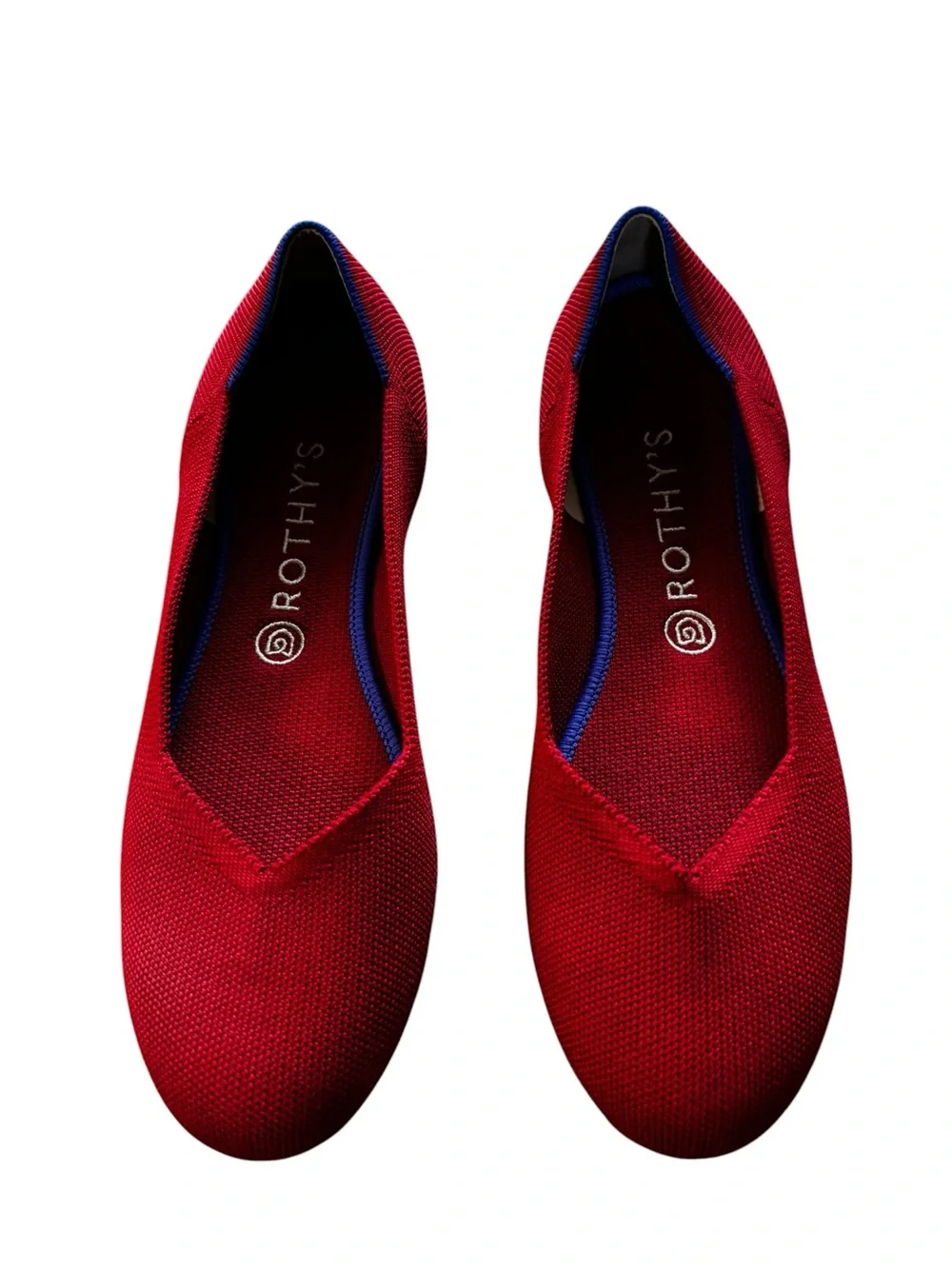 Rothy’s The Flat Slip on Shoes Women’s Size 9.5 Red Solid